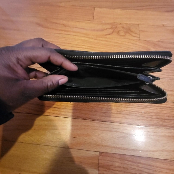 Coach Black Zip-Around Wallet - Picture 4 of 5